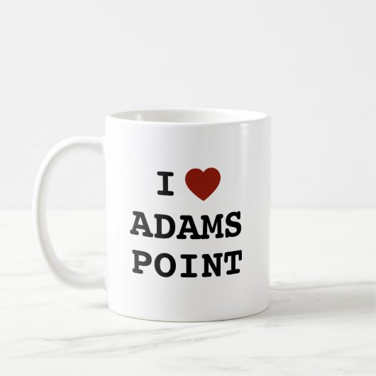 I heart Adams Point Mug (Gauche)