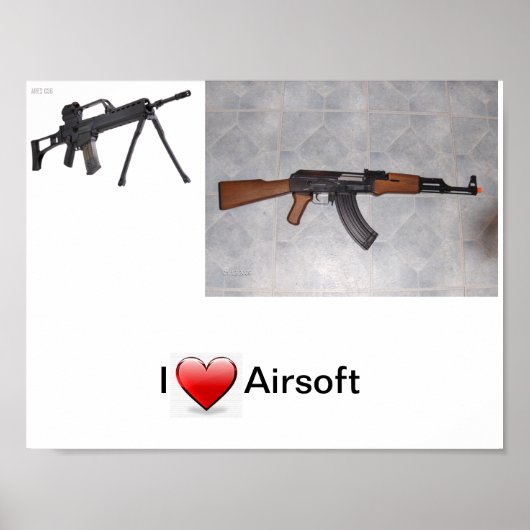 I Heart Airsoft Poster (Voorkant)