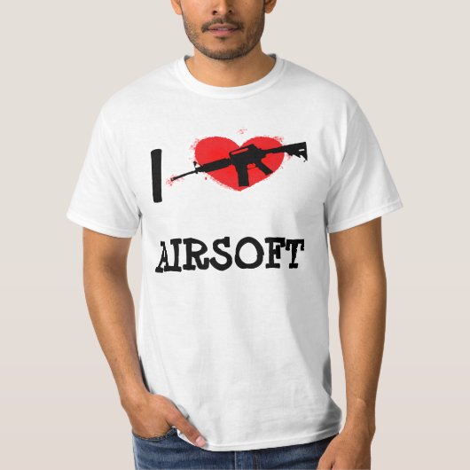 I Heart Airsoft T-shirt (Voorkant)