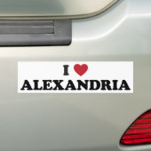 I Heart Alexandria Egypt Bumpersticker (Op auto)