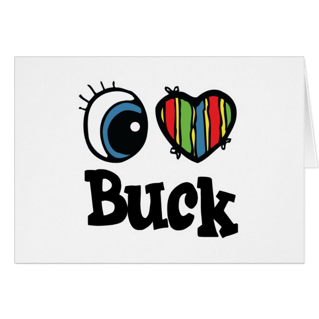 I Heart (Amour) Buck (Devant horizontal)