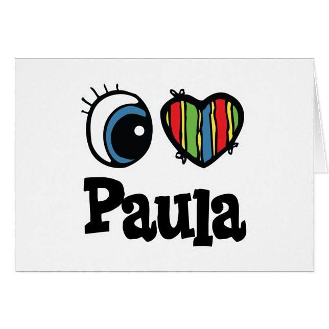 I Heart (Amour) Paula (Devant horizontal)