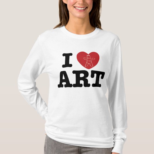 I Heart ART T-shirt (Voorkant)