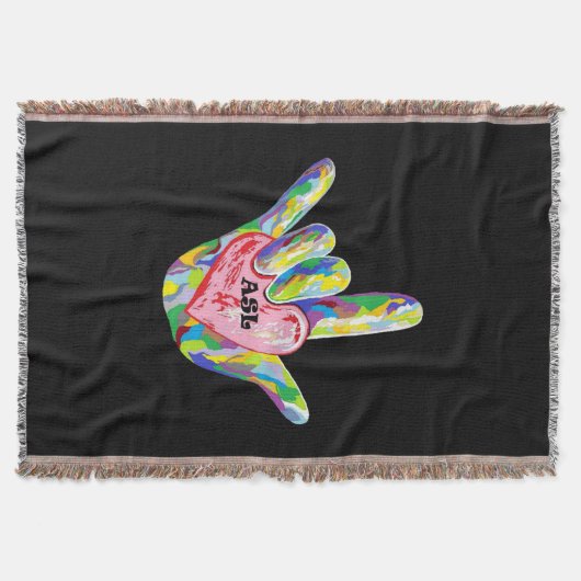 I Heart ASL Deken (Voorkant)