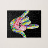 I Heart ASL Legpuzzel (Horizontaal)