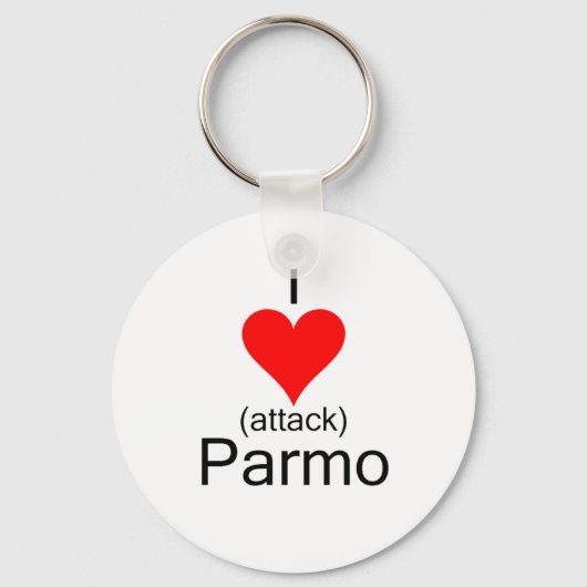 I Heart Attack Parmo Sleutelhanger (Voorkant)