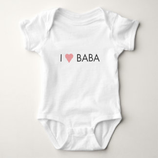 I HEART BABA en DEDO Romper