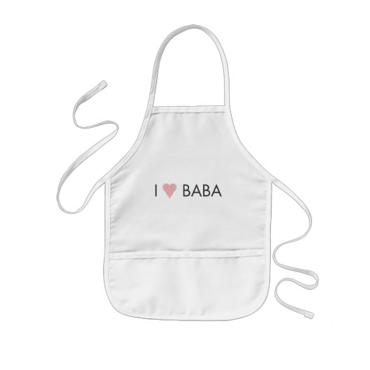 I HEART BABA KINDER SCHORT (Voorkant)