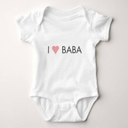 I HEART BABA ROMPER (Voorkant)
