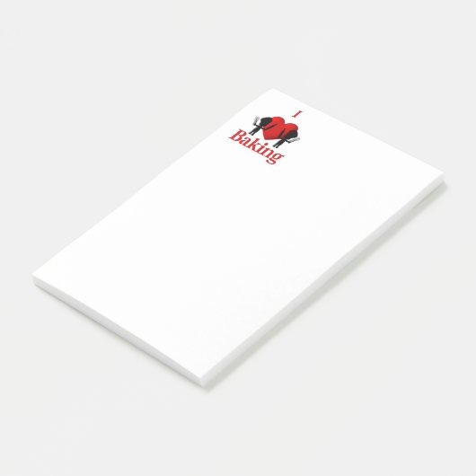 I Heart Baking Bakers Post-it® Notes (Schuin)
