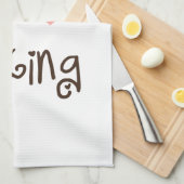 I Heart Baking Tea Towel Theedoek (Quarter Fold)