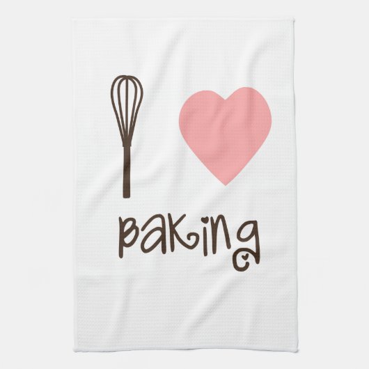 I Heart Baking Tea Towel Theedoek (Verticaal)