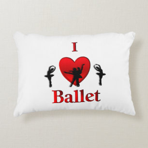 I Heart Ballet Accent Kussen