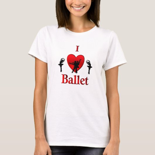 I Heart Ballet T-shirt (Voorkant)