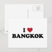 I Heart Bangkok Thailand Briefkaart (Voorkant / Achterkant)