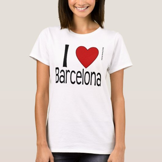 I Heart Barcelona Shirt (Voorkant)