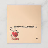 I Heart Bats Happy Halloween (Buitenkant ongevouwen)