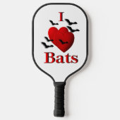 I Heart Bats Pickleball Paddle (Achterkant)