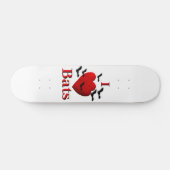 I Heart Bats Skateboard (Horizontaal)