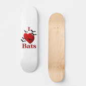 I Heart Bats Skateboard (Voorkant)