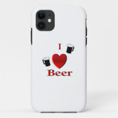 I Heart Beer Design Case-Mate iPhone Case (Achterkant)