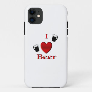 I Heart Beer Design iPhone 11 Hoesje