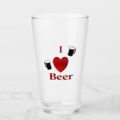 I Heart Beer Design Glas (Voorkant)