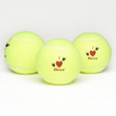 I Heart Beer Design Tennisballen (Multi)