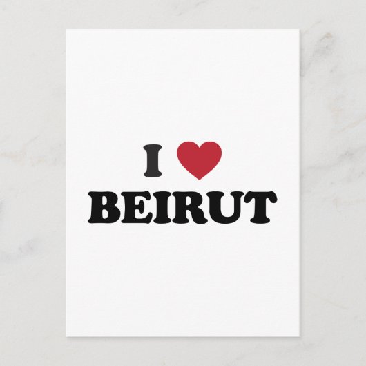 I Heart Beirut Libanon Briefkaart (Voorkant)