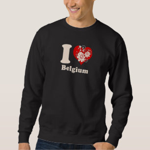 I Heart Belgium Floral Heart Trui