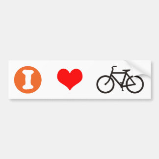 I Heart Bike Bumpersticker
