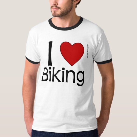 I Heart Biking Shirt (Voorkant)