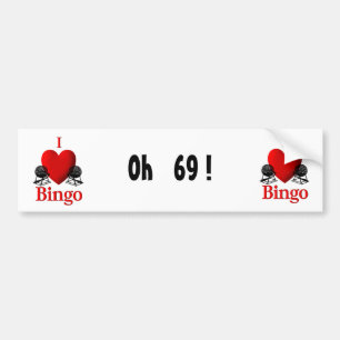 I Heart Bingo Bumpersticker