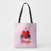 I Heart Bingo Pink Draagtas (Voorkant)
