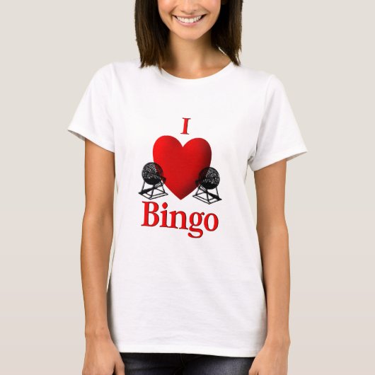 I Heart Bingo T-shirt (Voorkant)