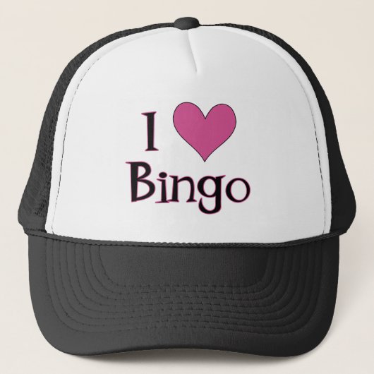 I Heart Bingo Trucker Pet (Voorkant)
