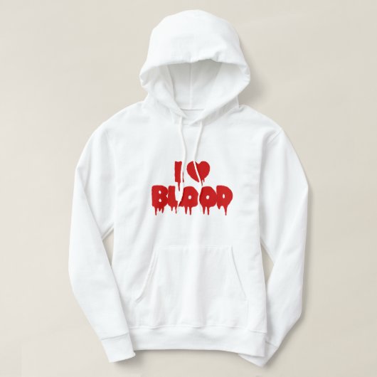 I HEART BLOED HOODIE (Design voorkant)