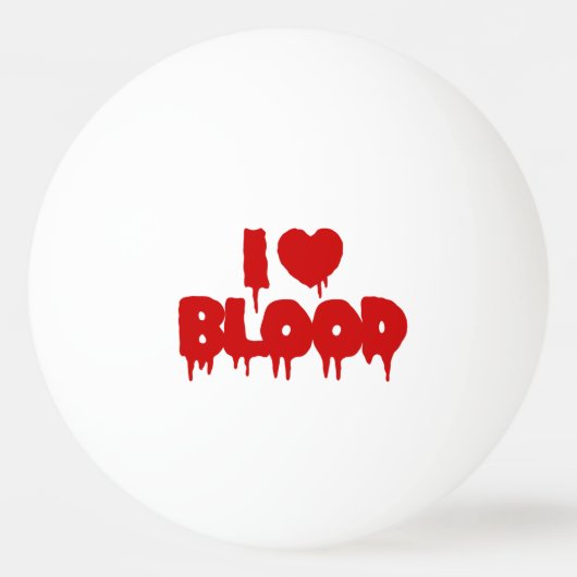 I HEART BLOED PINGPONGBALLEN (Voorkant)