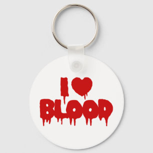 I HEART BLOED SLEUTELHANGER