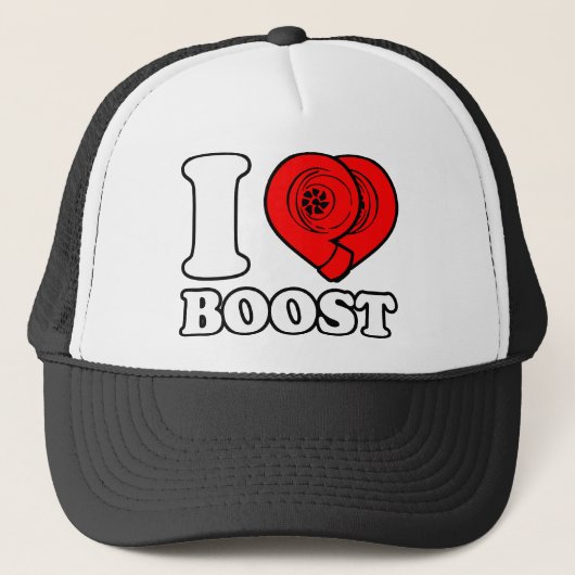 I Heart Boost Trucker Pet (Voorkant)