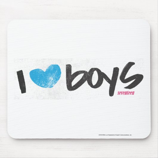 I Heart Boys Aqua Muismat (Voorkant)