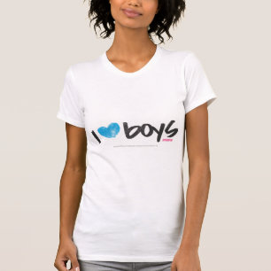 I Heart Boys Aqua T-shirt