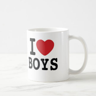 I Heart Boys Coffee Mok
