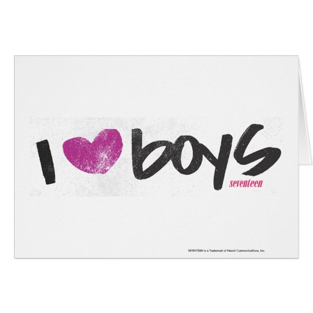 I Heart Boys Paars (Voorkant Horizontaal)