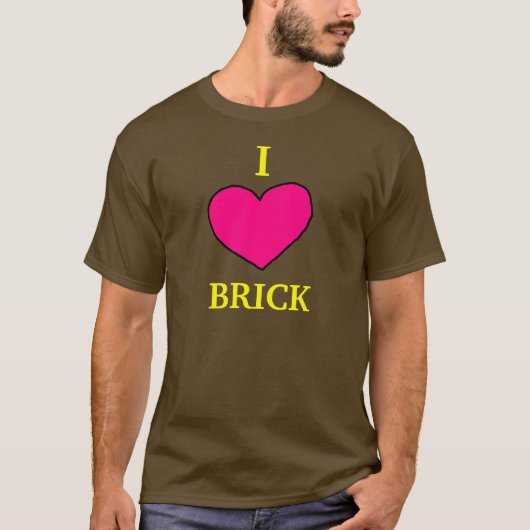 I Heart Brick T-Shirt (Voorkant)