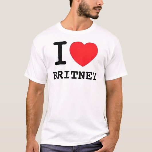 I (Heart) Britney T-shirt (Voorkant)