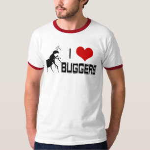 I Heart Buggers ringer T-shirt
