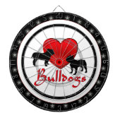 I Heart Bulldogs Regulation Dart Board Dartbord (Voorkant)