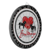 I Heart Bulldogs Regulation Dart Board Dartbord (Voorkant Links)