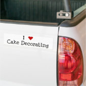 I Heart Cake Decorating Bumpersticker (Op Truck)
